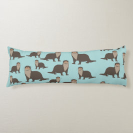 Niedliches Otter-Illustrationsmuster Seitenschläferkissen