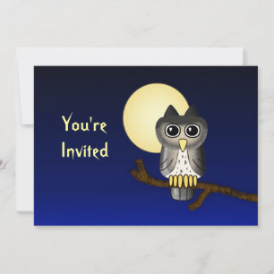 Niedliches Owl Custom Halloween Einladung