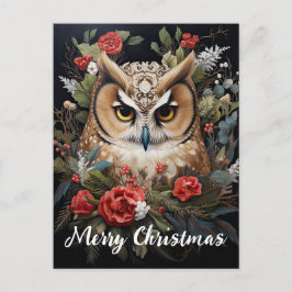Niedliches Owl Happy Holidays Weihnachten