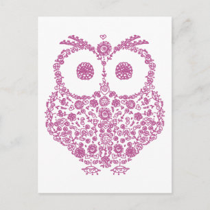 NIEDLICHES OWL LOVERS GIFT POSTKARTE