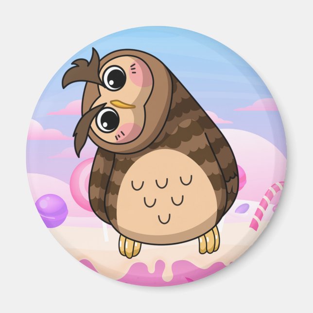 Niedliches Owl Magnet (Vorne)
