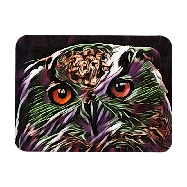 NIEDLICHES OWL MAGNET (Horizontal)