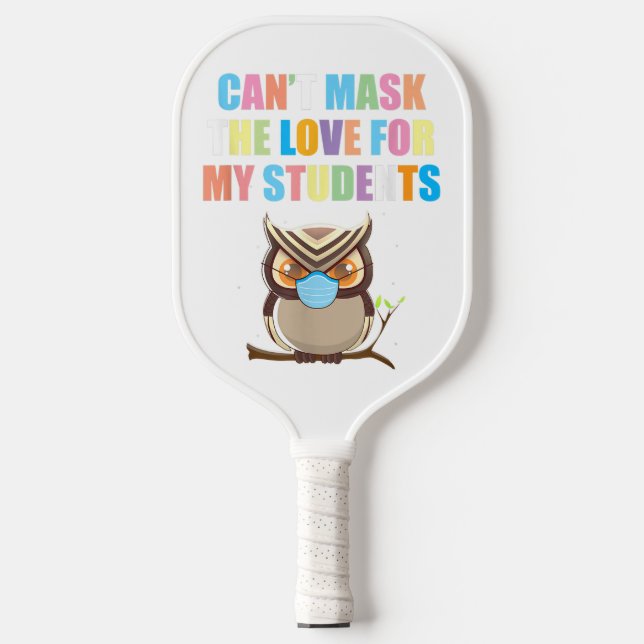 Niedliches Owl Padde Pickleball | Niedlich Itém fü Pickleball Schläger (Vorderseite)