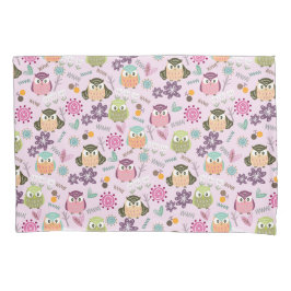 Niedliches Owl Pink Pillow Case Kissenbezug