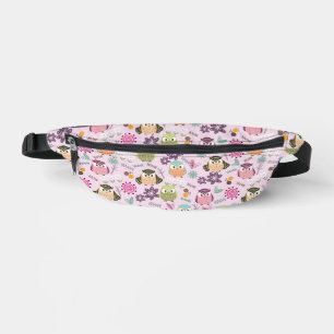 Niedliches Owl rosa Bauchtasche