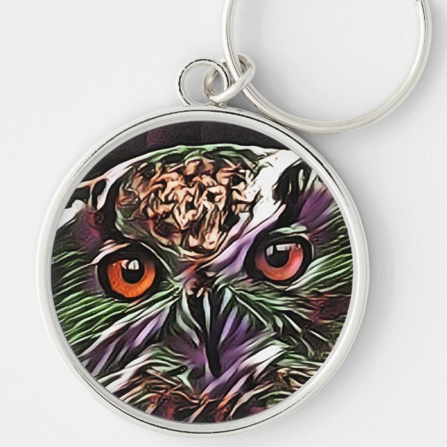 NIEDLICHES OWL SCHLÜSSELANHÄNGER (Vorne)