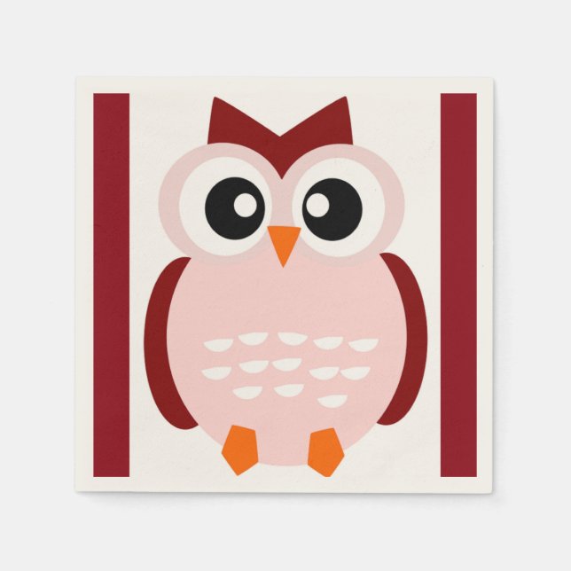 NIEDLICHES OWL SERVIETTE (Vorderseite)