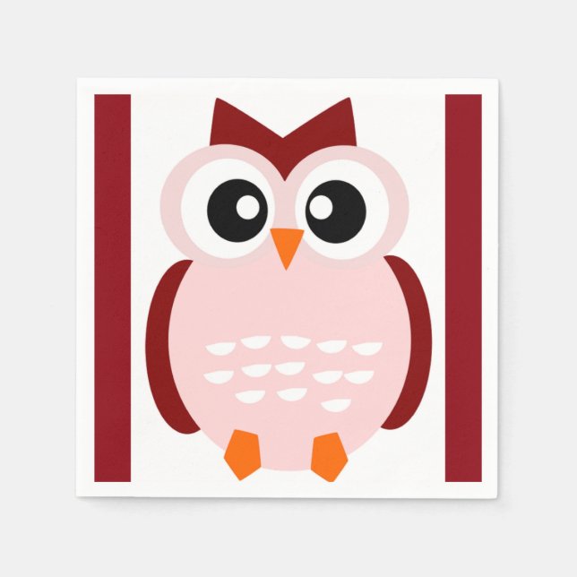 NIEDLICHES OWL SERVIETTE (Vorderseite)