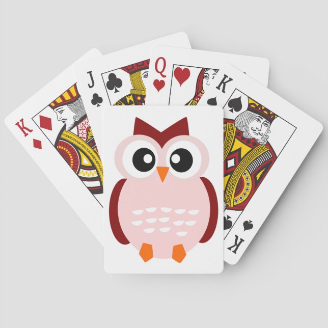 NIEDLICHES OWL SPIELKARTEN (Rückseite)