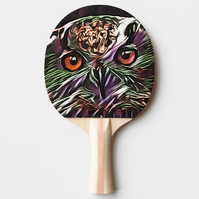 NIEDLICHES OWL TISCHTENNIS SCHLÄGER (Vorderseite)