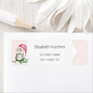 Niedliches Owls Wasserfarbmuster Mit Monogramm