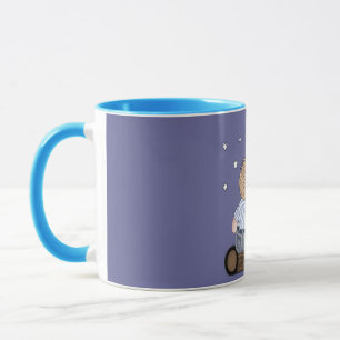 Niedliches Paar an der Mondlicht-Tasse Tasse