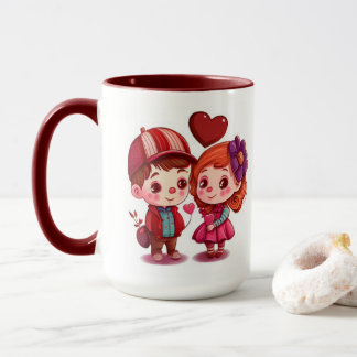 Niedliches Paar Tasse