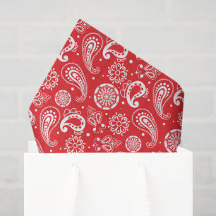 niedliches Paisley-Fliesenmuster Seidenpapier