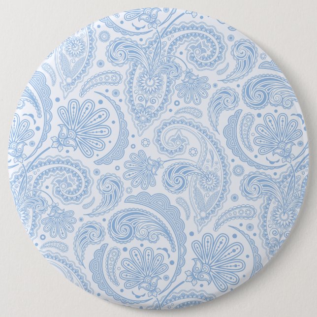 Niedliches Paisley-Muster Button (Vorderseite)