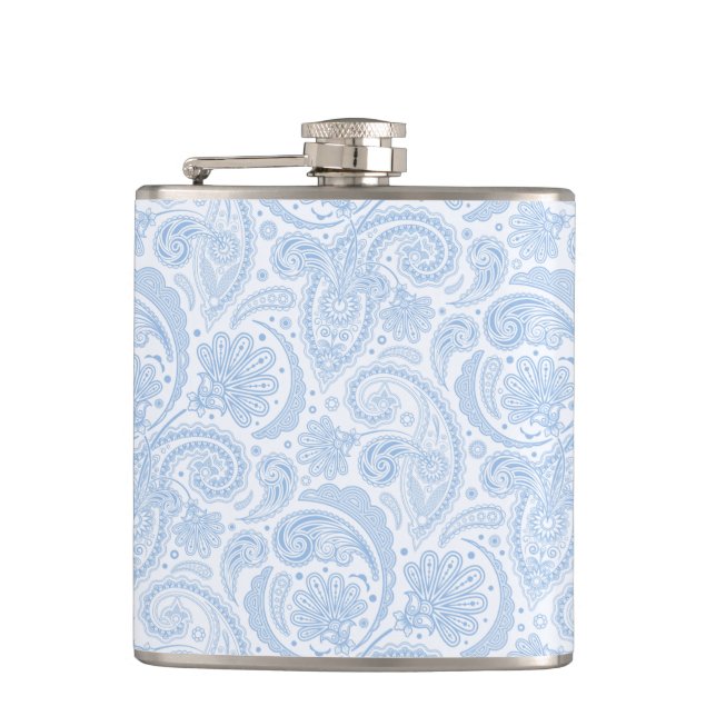 Niedliches Paisley-Muster Flachmann (Vorderseite)