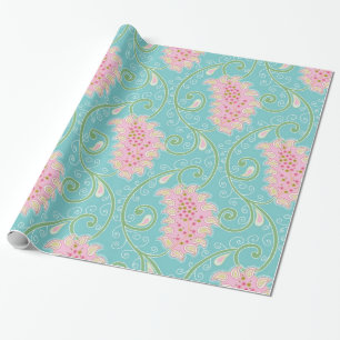 Niedliches Paisley-Muster Geschenkpapier