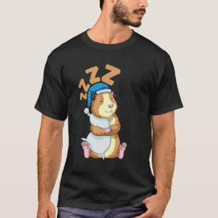 Niedliches Pajama für Frauen Nigh Schlafende Guine T-Shirt