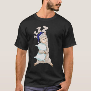 Niedliches Pajama für "Women Nigh Sleeping Alpaca" T-Shirt