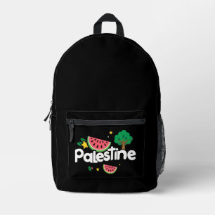 Niedliches palästinensisches Wort, umgeben von Was Bedruckter Rucksack