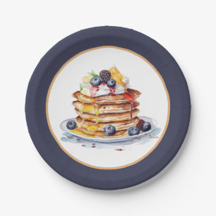 Niedliches Pancake Breakfast Party Pappteller