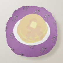 Niedliches Pancake Dripping Sirup Frühstück