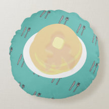 Niedliches Pancake Dripping Sirup Frühstück