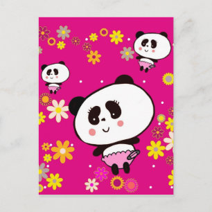 Niedliches Panda Baby Postkarte