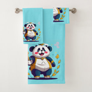 Niedliches Panda Bärenbad Handtuchhandtuch Set