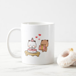 Niedliches Panda-Bärenpaar, Bubu und dudu-Liebe Kaffeetasse