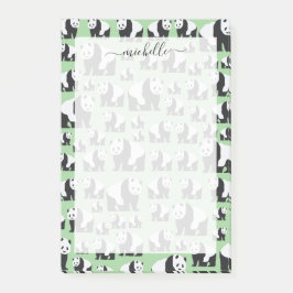 Niedliches Panda Bear Muster Post-it Klebezettel