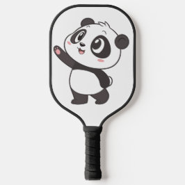 Niedliches Panda Bear Waving - Paddeldesign Pickleball Schläger