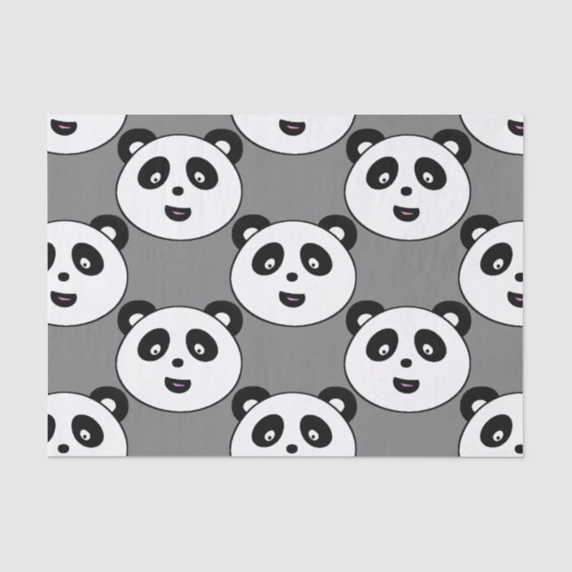 Niedliches Panda-Gewebe Seidenpapier (Vorderseite)