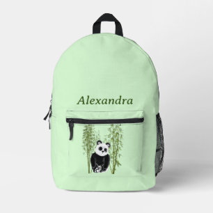 Niedliches Panda in Bamboo Bedruckter Rucksack