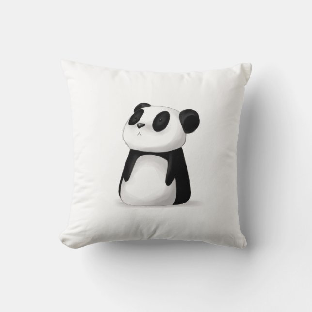 Niedliches Panda-Kissen Kissen (Vorderseite)
