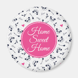 Niedliches Panda Muster Design. Magnet