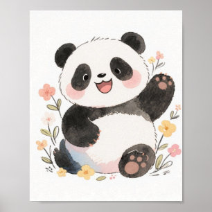 Niedliches Panda-Poster Poster