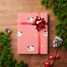 Niedliches Panda-Wrapping-Papier