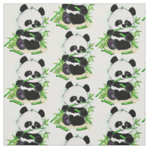 Niedliches Pandagewebe 4/4 Stoff