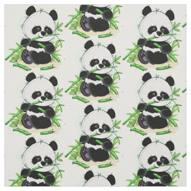 Niedliches Pandagewebe 4/4 Stoff (Muster)