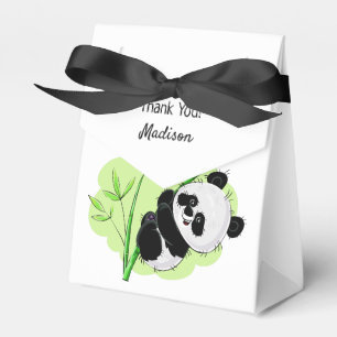 Niedliches Pandas benutzerdefiniertes Textfeld Geschenkschachtel