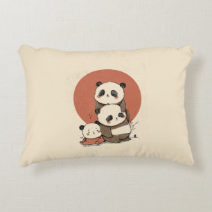 Niedliches Pandas-Design Dekokissen