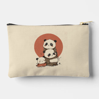 Niedliches Pandas-Design Zubehörtasche