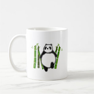 Niedliches Pandatintenzeichnen Kaffeetasse