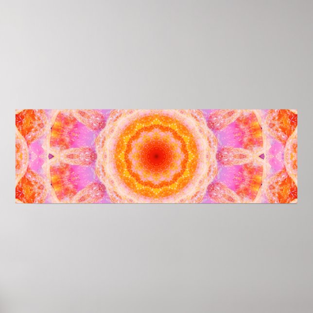 Niedliches Panorama Mandala Poster (Vorne)