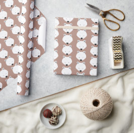 Niedliches Papier zum Abpacken von Polarbären Geschenkpapier