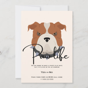 Niedliches Party für Hundehunde Einladung