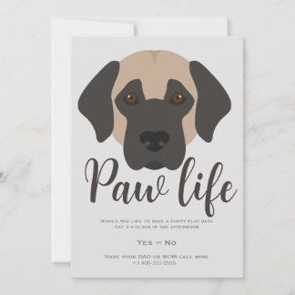 Niedliches Party für Hundehunde Einladung