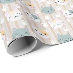 niedliches Party für Katzenliebhaber Geschenkpapier