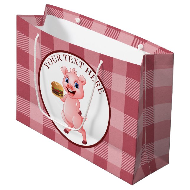 Niedliches Party Große Geschenktüte (Vorderseite Schrägansicht)